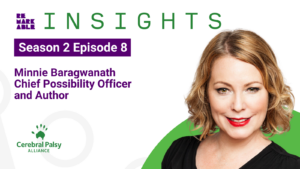 Remarkable Insight promo tile featuring Minnie Baragwanath Headshot and the title text 'Insights Season 2 Episode 8’. Text below the title is ‘Minnie Baragwanath Chief Possibility Officer and Author’'