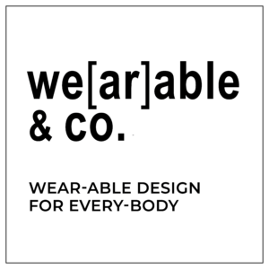 Wearable & Co logo, which is their company name written in black bold font accompanied by the tagline 'Wear-able design for every-body'.