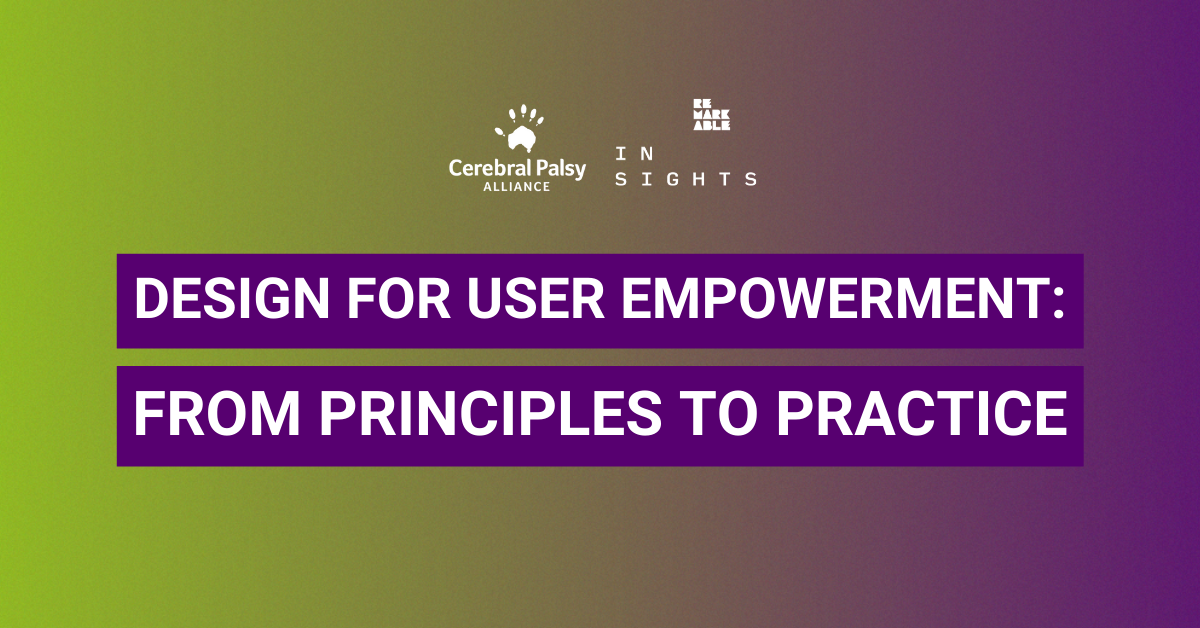 Design for User Empowerment: From Principles to Practice